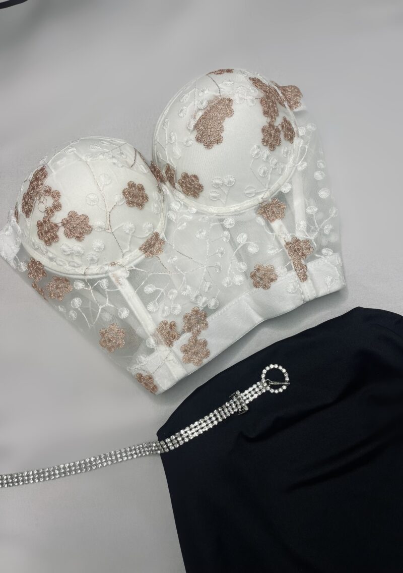 Corset bordado