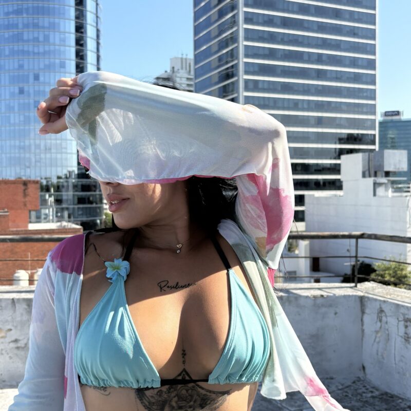 Conjunto batik en tul para mujer urbano