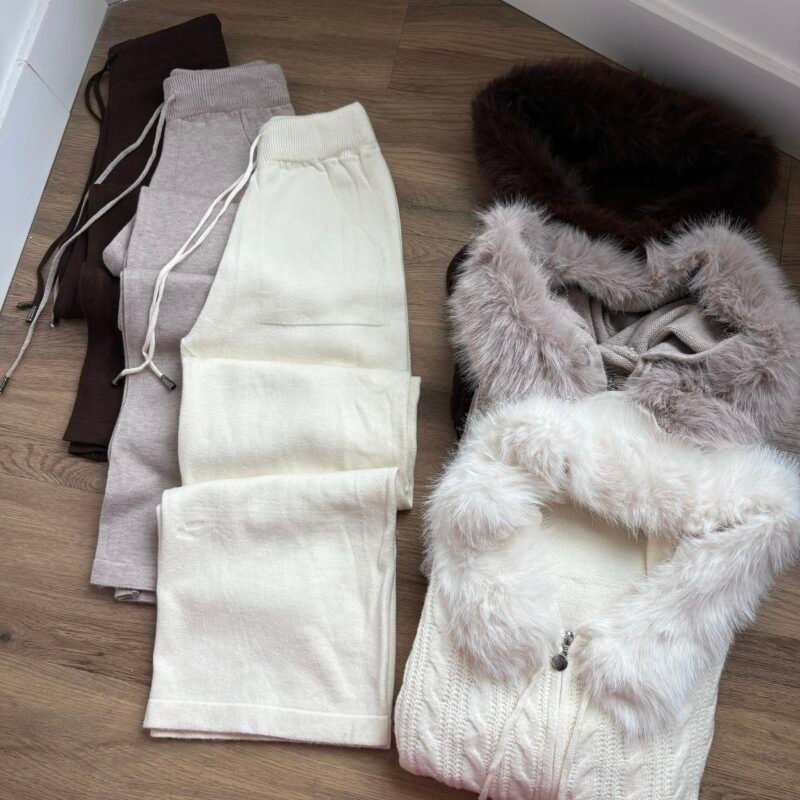 Conjunto en hilo peluche