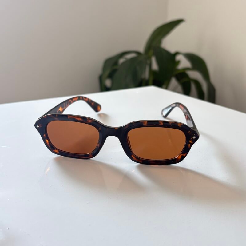Lentes animal print rectangulares