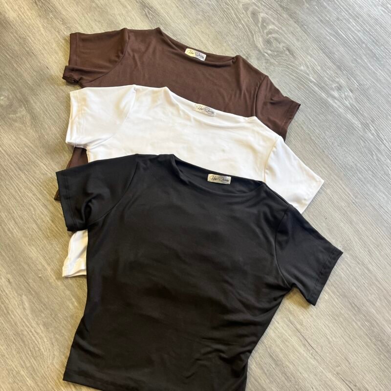 Remeras basicas manga corta