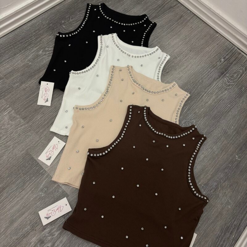Musculosa con strass